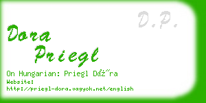 dora priegl business card